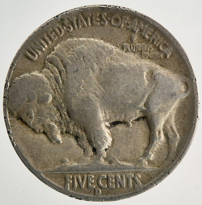 1935-D US USA Buffalo Indian Head Nickel Coin | Fine Collectable Grade