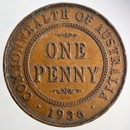 1936 Australia One Penny Coin | Very High Grade
