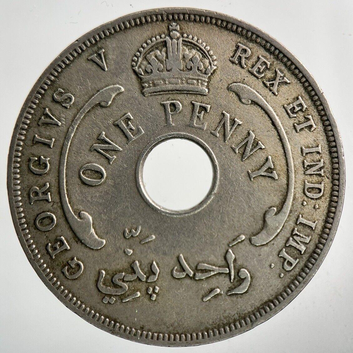 1935 West Africa One Penny Coin | Fine Collectable Grade