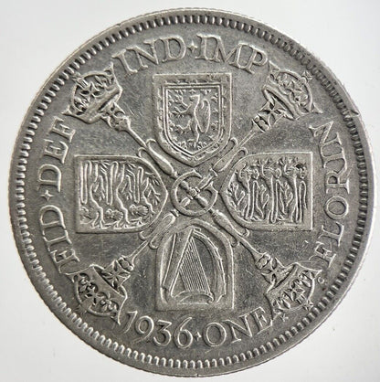 1936 George V Florin Silver Coin | Fine Collectable Grade