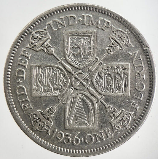 1936 George V Florin Silver Coin | Fine Collectable Grade