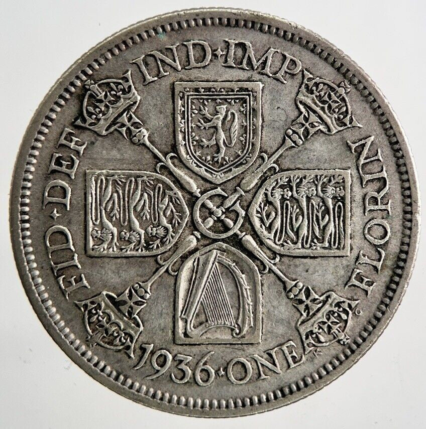 1936 George V Florin Silver Coin | Fine Collectable Grade