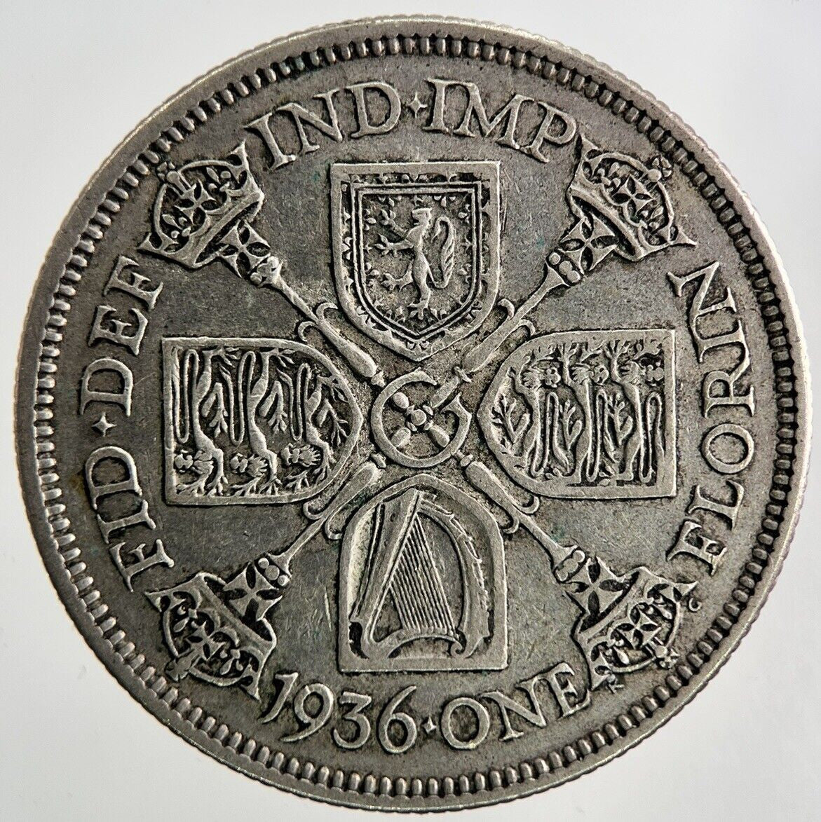 1936 George V Florin Silver Coin | Fine Collectable Grade