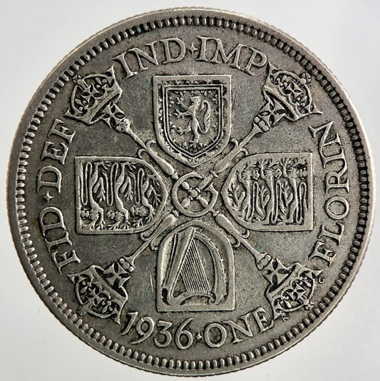 1936 George V Florin Silver Coin | Fine Collectable Grade