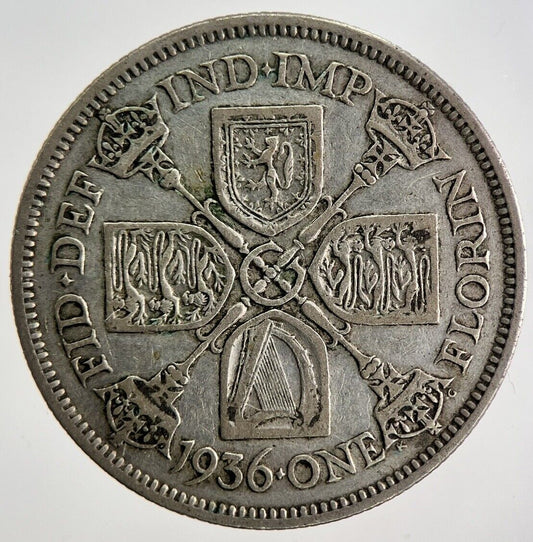 1936 George V Florin Silver Coin | Fine Collectable Grade