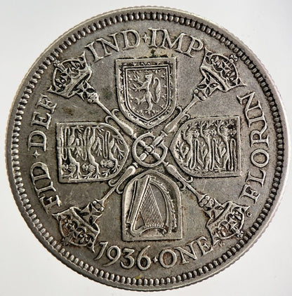 1936 George V Florin Silver Coin | Fine Collectable Grade
