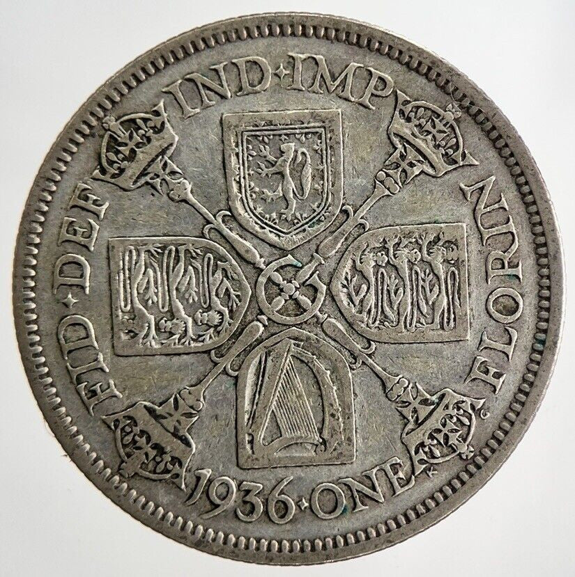 1936 George V Florin Silver Coin | Fine Collectable Grade