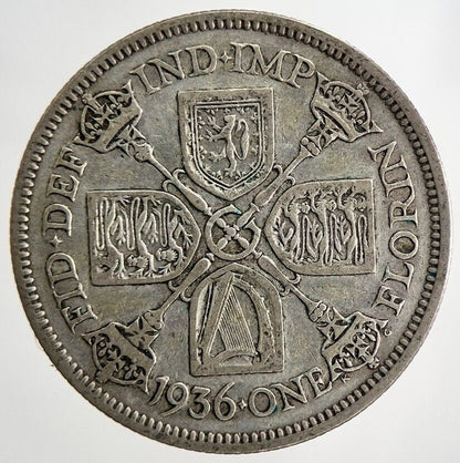 1936 George V Florin Silver Coin | Fine Collectable Grade