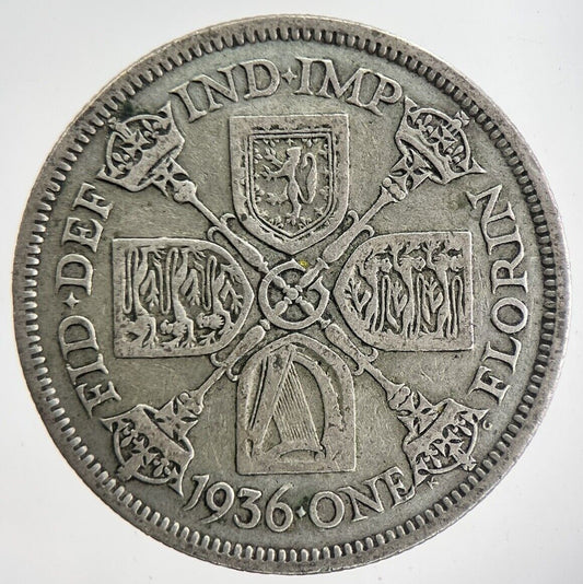 1936 George V Florin Silver Coin | Fine Collectable Grade