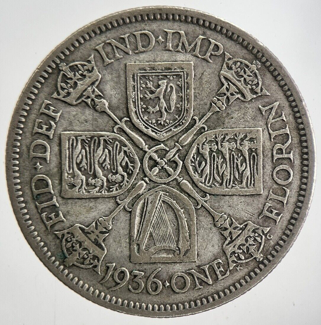 1936 George V Florin Silver Coin | Fine Collectable Grade