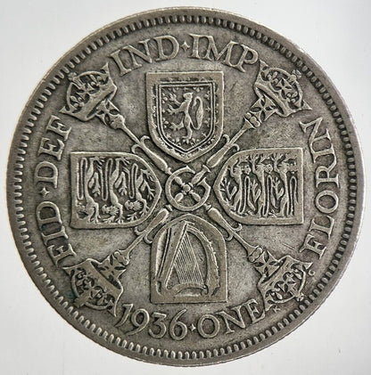 1936 George V Florin Silver Coin | Fine Collectable Grade