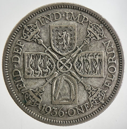 1936 George V Florin Silver Coin | Fine Collectable Grade