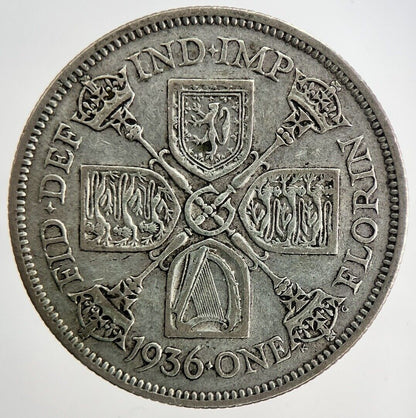1936 George V Florin Silver Coin | Fine Collectable Grade