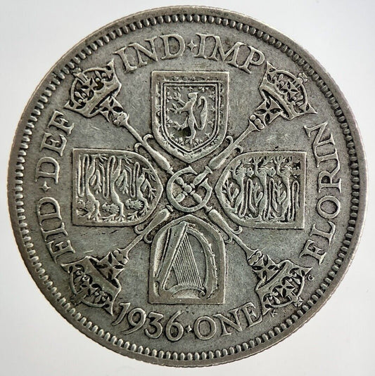 1936 George V Florin Silver Coin | Fine Collectable Grade