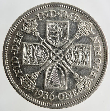 1936 George V Florin Silver Coin | Fine Collectable Grade