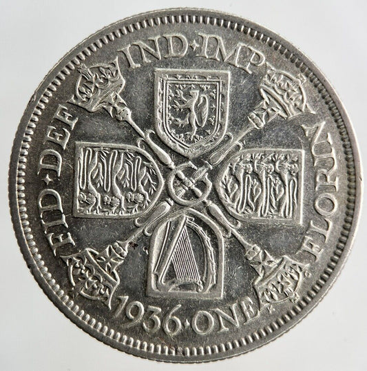 1936 George V Florin Silver Coin | Fine Collectable Grade