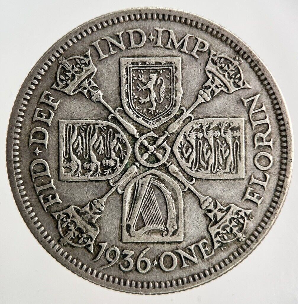 1936 George V Florin Silver Coin | Fine Collectable Grade