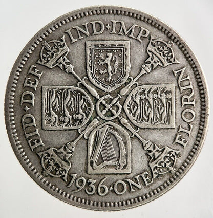 1936 George V Florin Silver Coin | Fine Collectable Grade