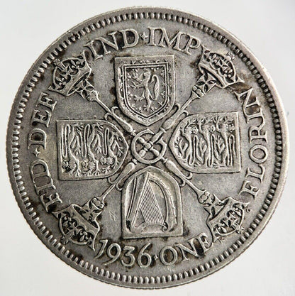 1936 George V Florin Silver Coin | Fine Collectable Grade