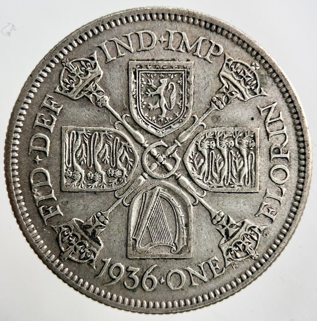 1936 George V Florin Silver Coin | Fine Collectable Grade