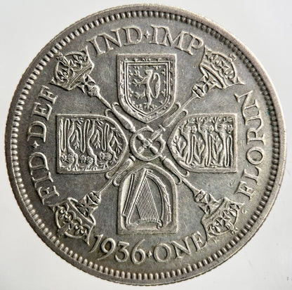 1936 George V Florin Silver Coin | Fine Collectable Grade