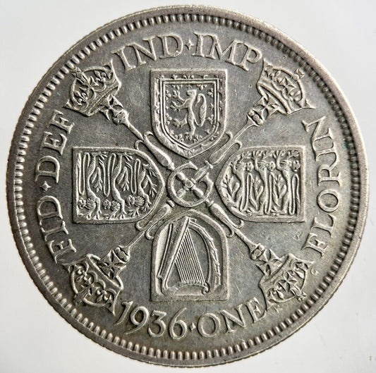 1936 George V Florin Silver Coin | Fine Collectable Grade