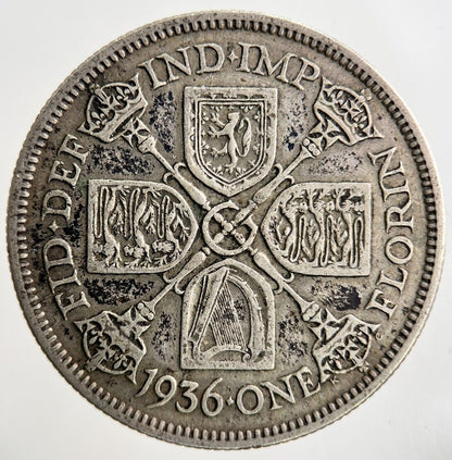 1936 George V Florin Silver Coin | Fine Collectable Grade