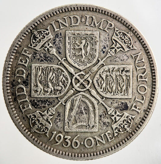1936 George V Florin Silver Coin | Fine Collectable Grade