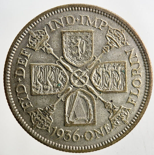 1936 George V Florin Silver Coin | Fine Collectable Grade