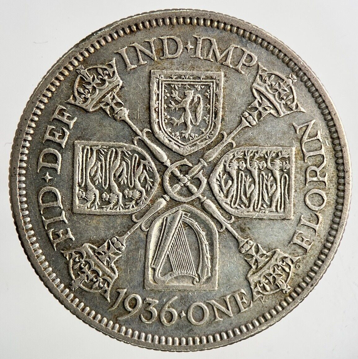 1936 George V Florin Silver Coin | Fine Collectable Grade