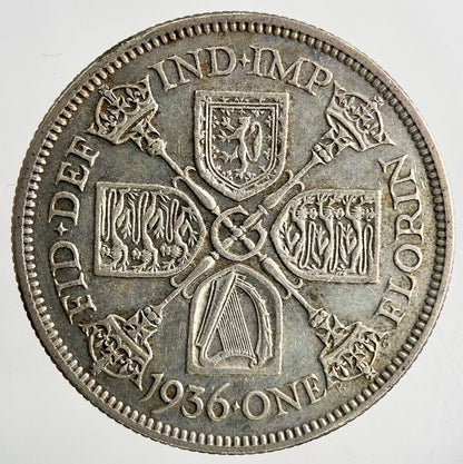 1936 George V Florin Silver Coin | Fine Collectable Grade
