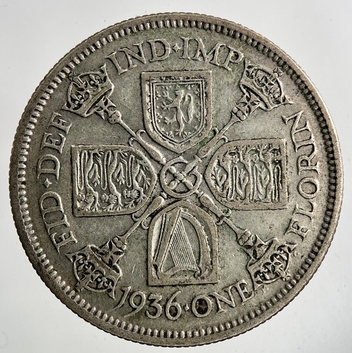 1936 George V Florin Silver Coin | Fine Collectable Grade
