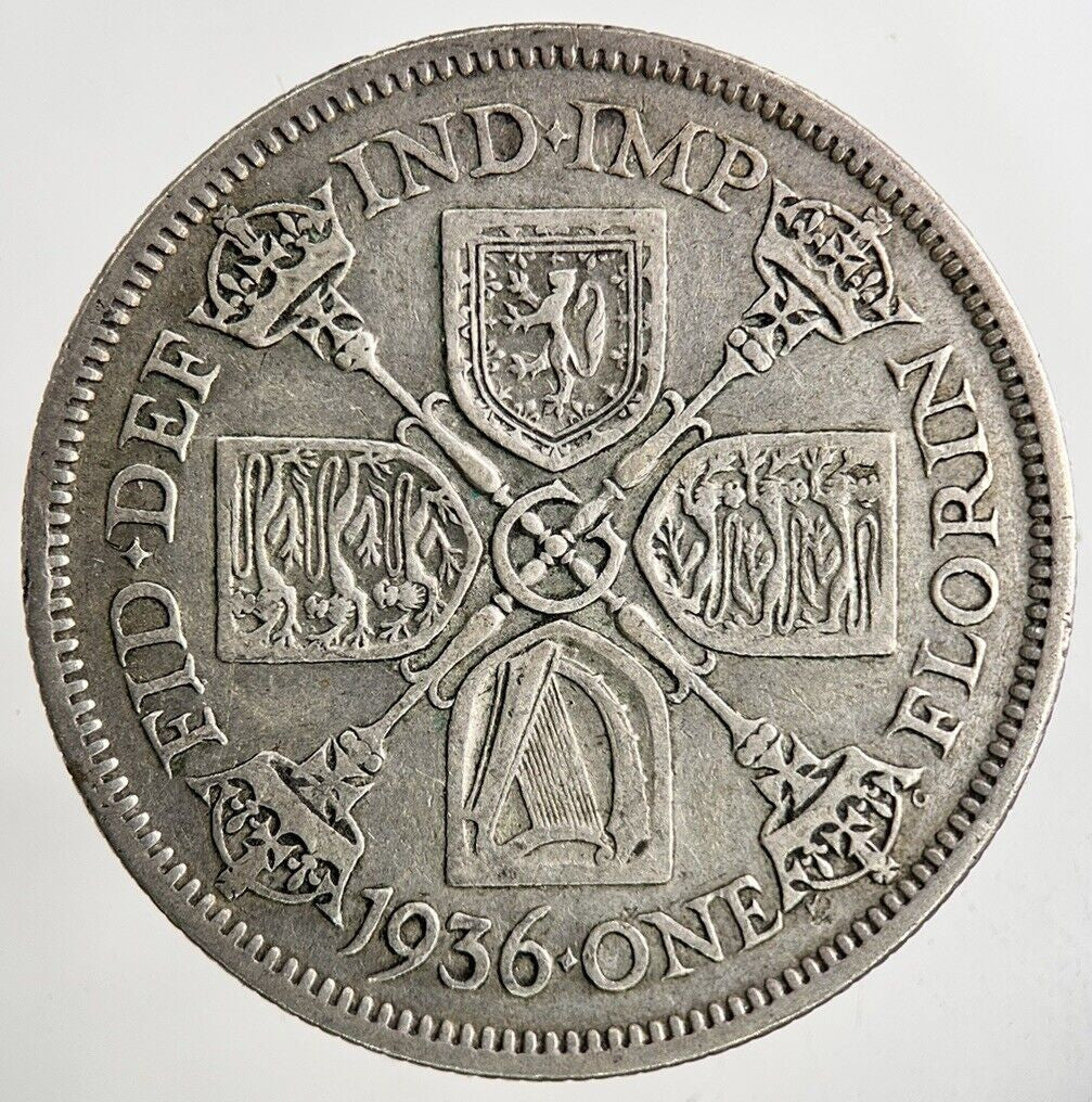 1936 George V Florin Silver Coin | Fine Collectable Grade