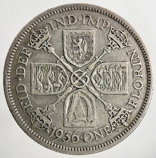 1936 George V Florin Silver Coin | Fine Collectable Grade