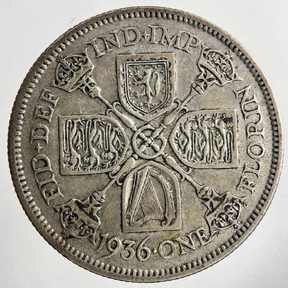1936 George V Florin Silver Coin | Fine Collectable Grade