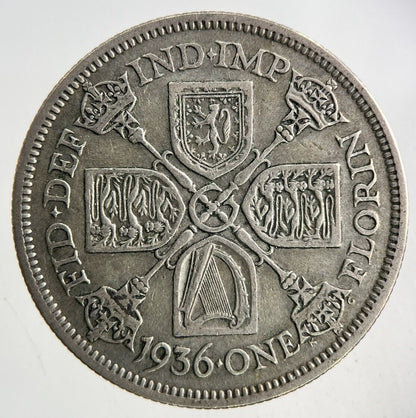 1936 George V Florin Silver Coin | Fine Collectable Grade