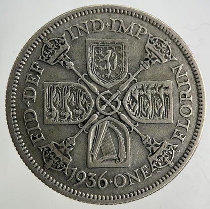 1936 George V Florin Silver Coin | Fine Collectable Grade