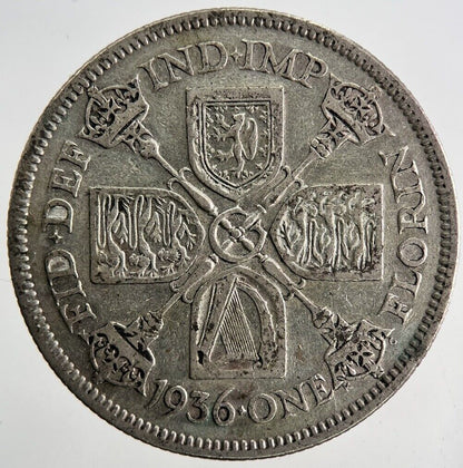 1936 George V Florin Silver Coin | Fine Collectable Grade