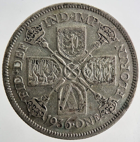 1936 George V Florin Silver Coin | Fine Collectable Grade