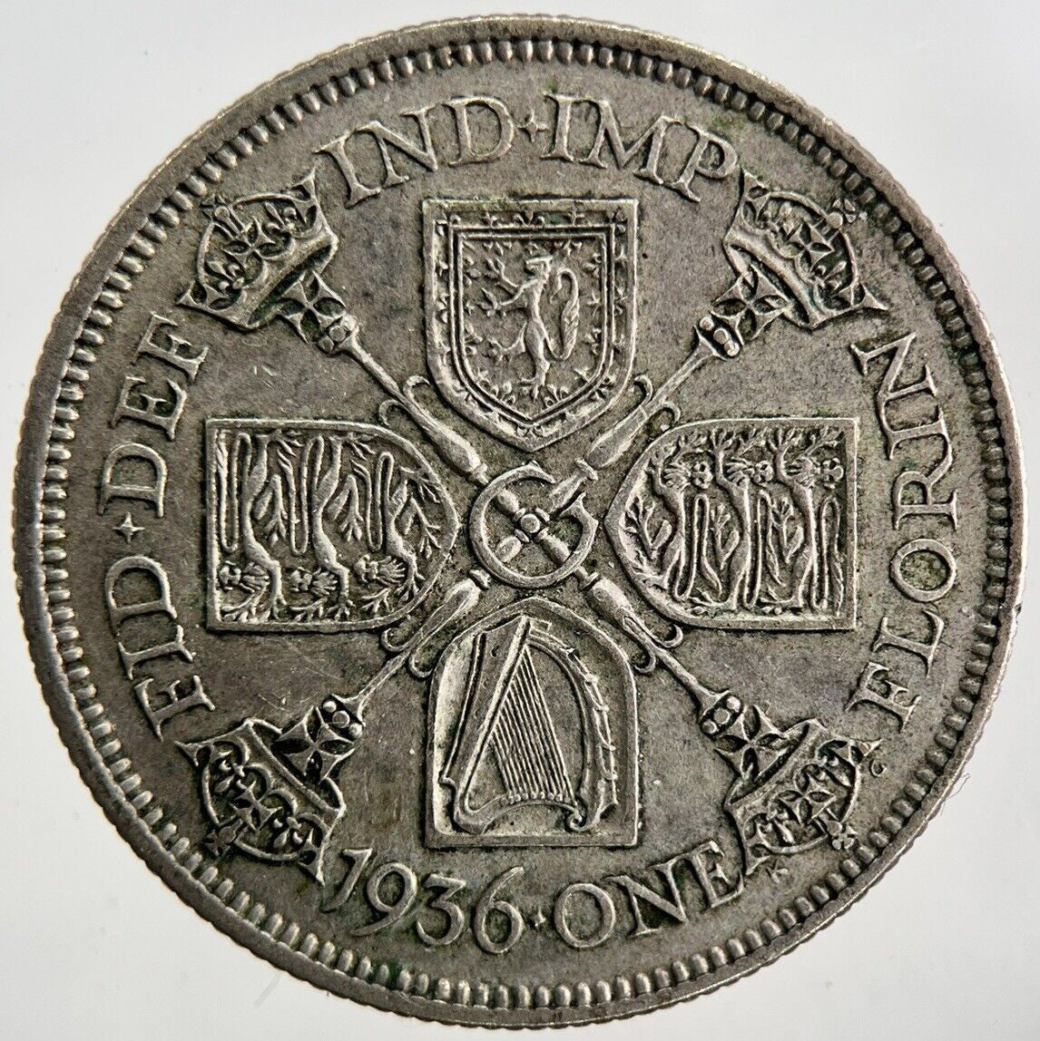 1936 George V Florin Silver Coin | Fine Collectable Grade