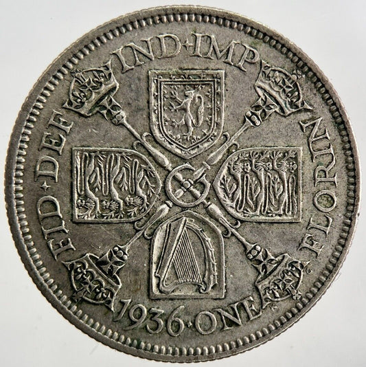 1936 George V Florin Silver Coin | Fine Collectable Grade