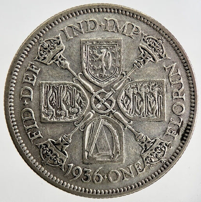 1936 George V Florin Silver Coin | Fine Collectable Grade