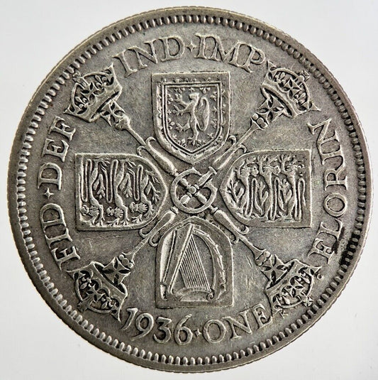 1936 George V Florin Silver Coin | Fine Collectable Grade