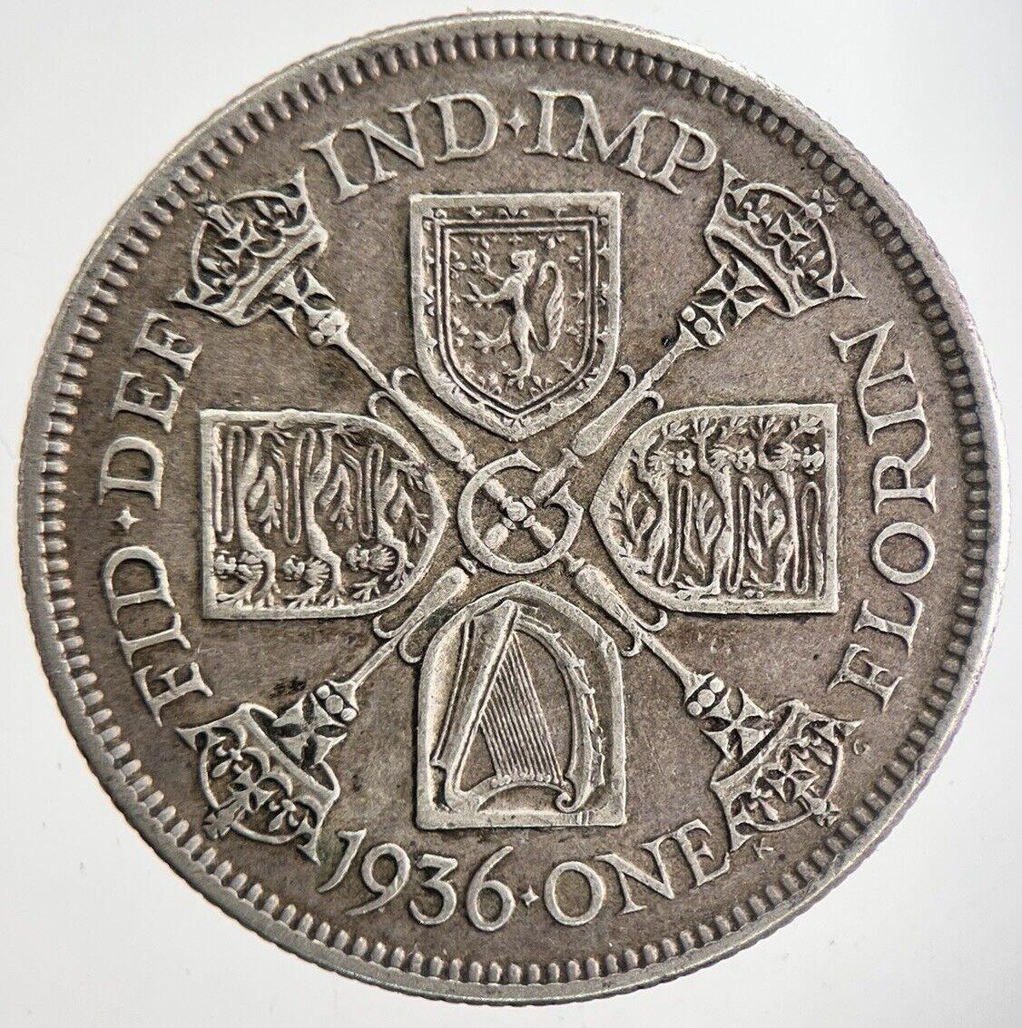 1936 George V Florin Silver Coin | Very High Grade