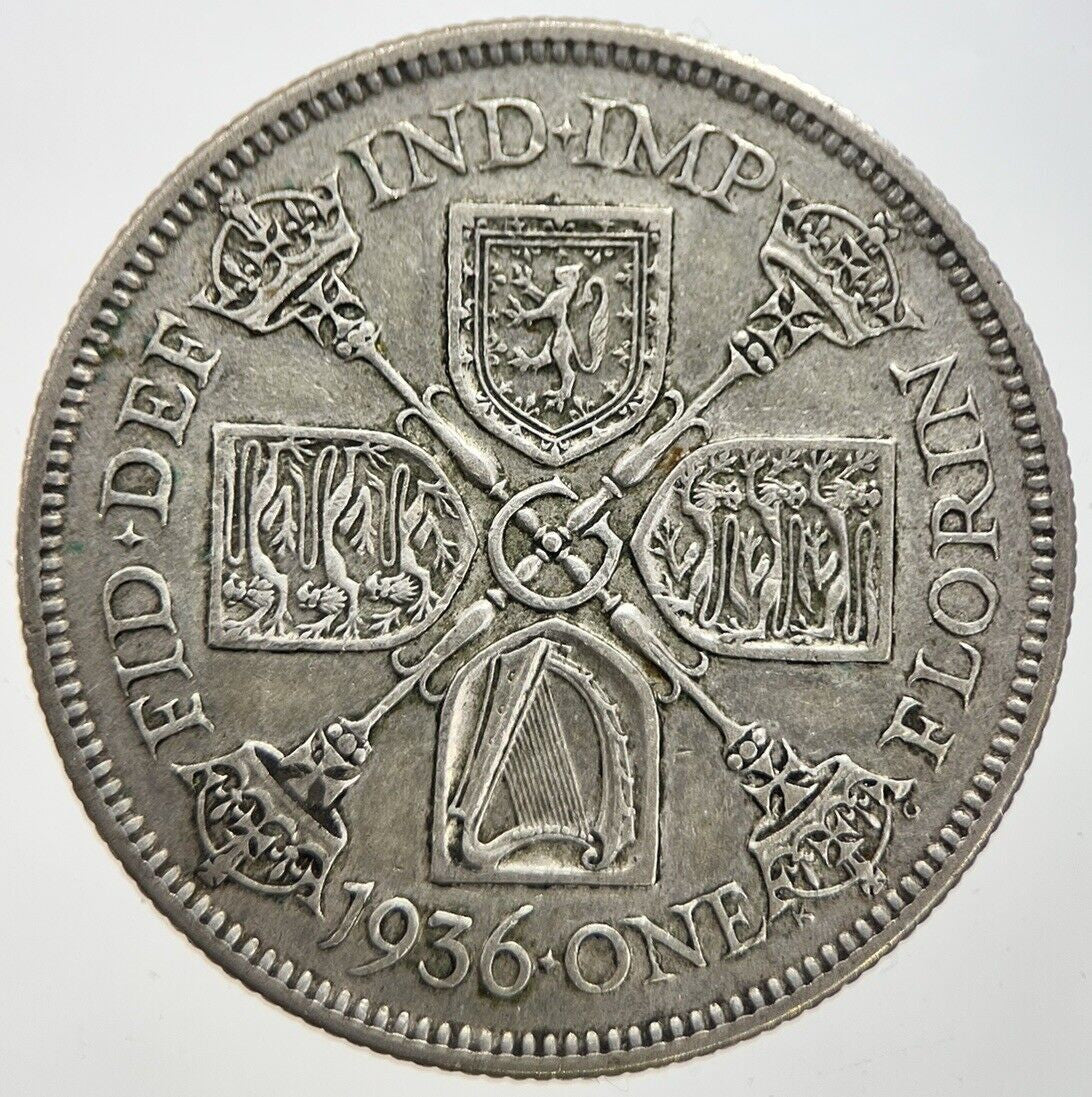1936 George V Florin Silver Coin | Fine Collectable Grade | a7272