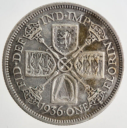 1936 George V Florin Silver Coin | Fine Collectable Grade | a6674