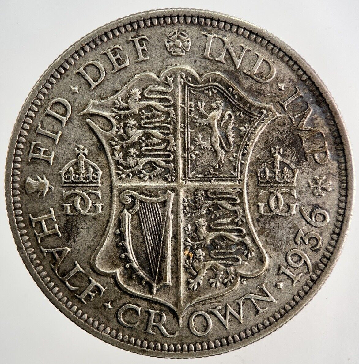 1936 George V Half-Crown Silver Coin | Fine Collectable Grade