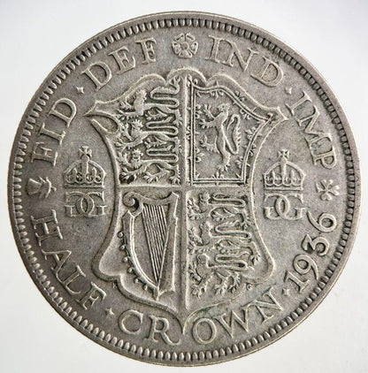 1936 George V Half-Crown Silver Coin | Fine Collectable Grade