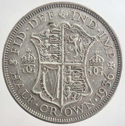 1936 George V Half-Crown Silver Coin | Fine Collectable Grade | a6327
