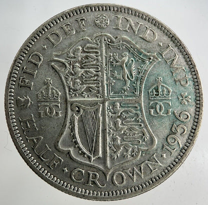 1936 George V Half-Crown Silver Coin | Fine Collectable Grade